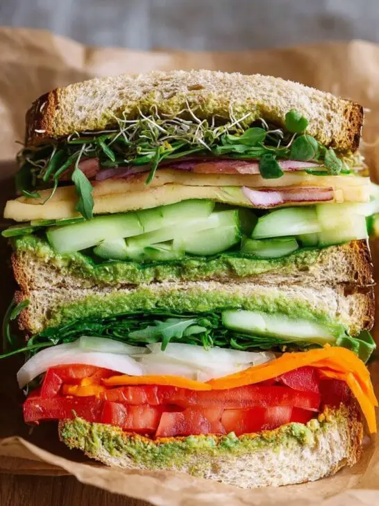 Sandwich végétarien gourmand