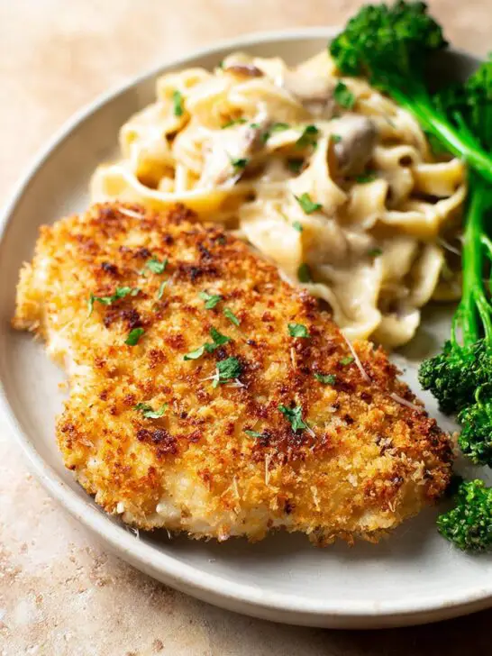 Poulet croustillant au parmesan