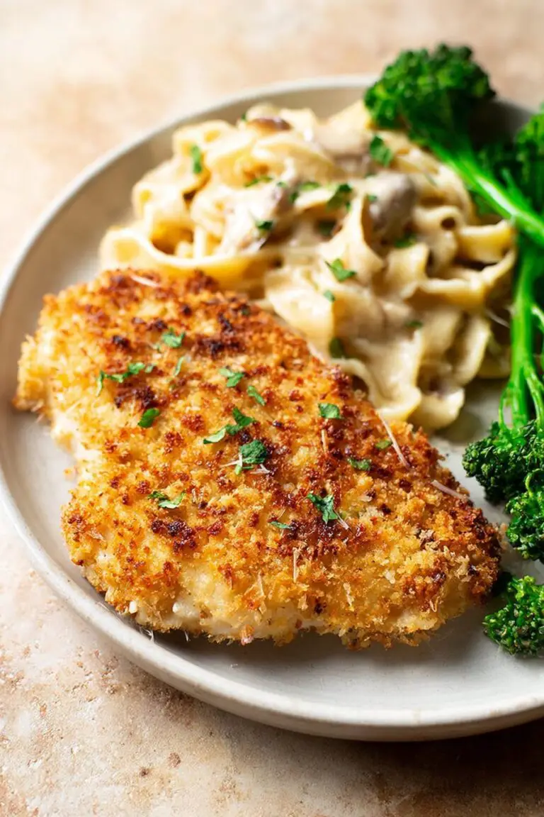 Poulet croustillant au parmesan