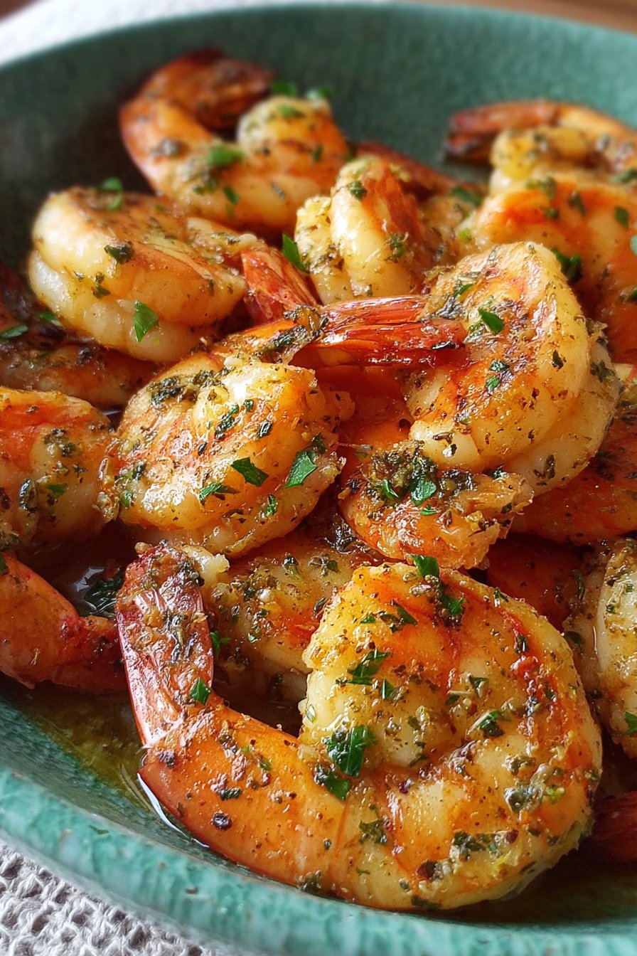 crevettes beurre ail