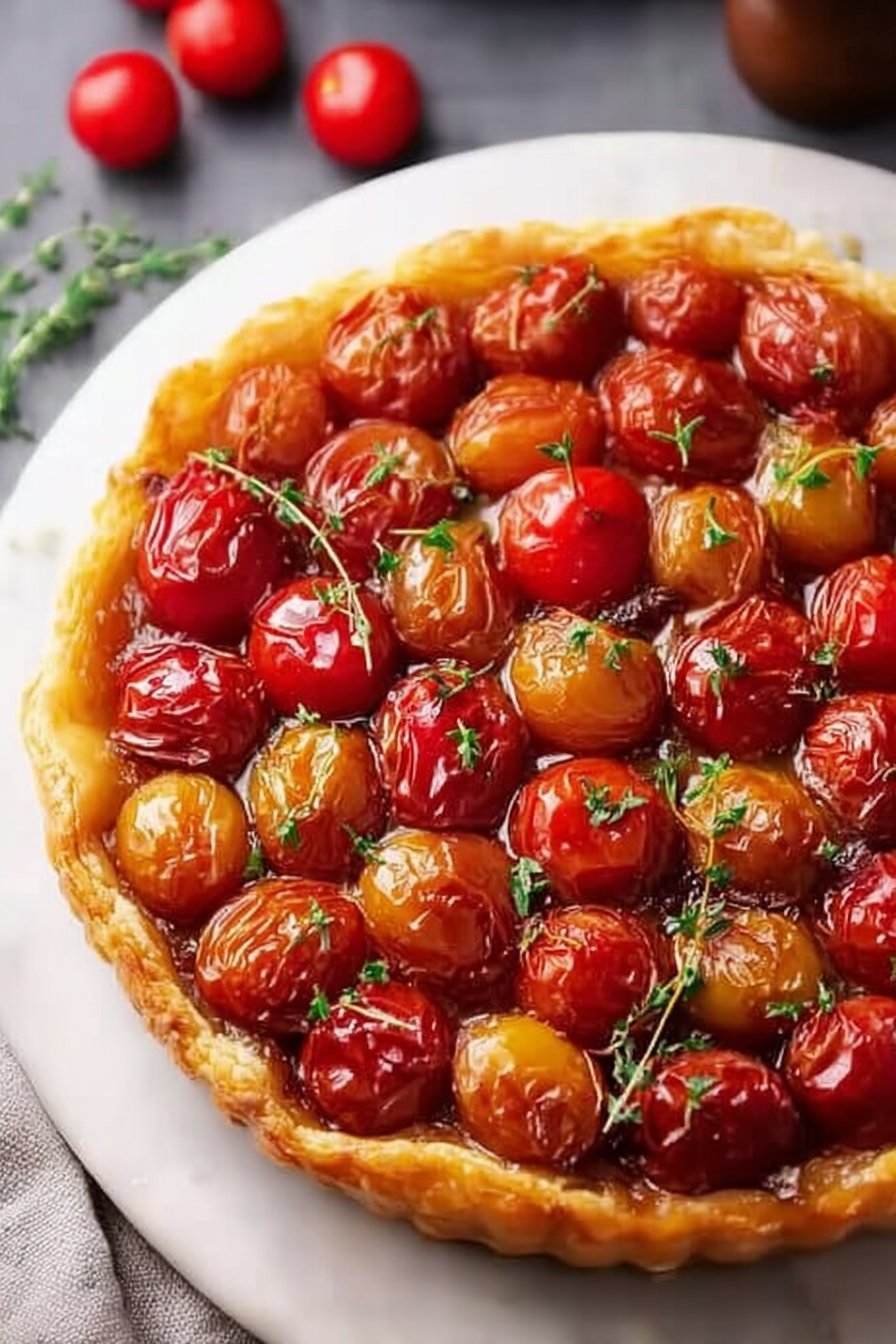Tarte Tatin aux tomates cerises