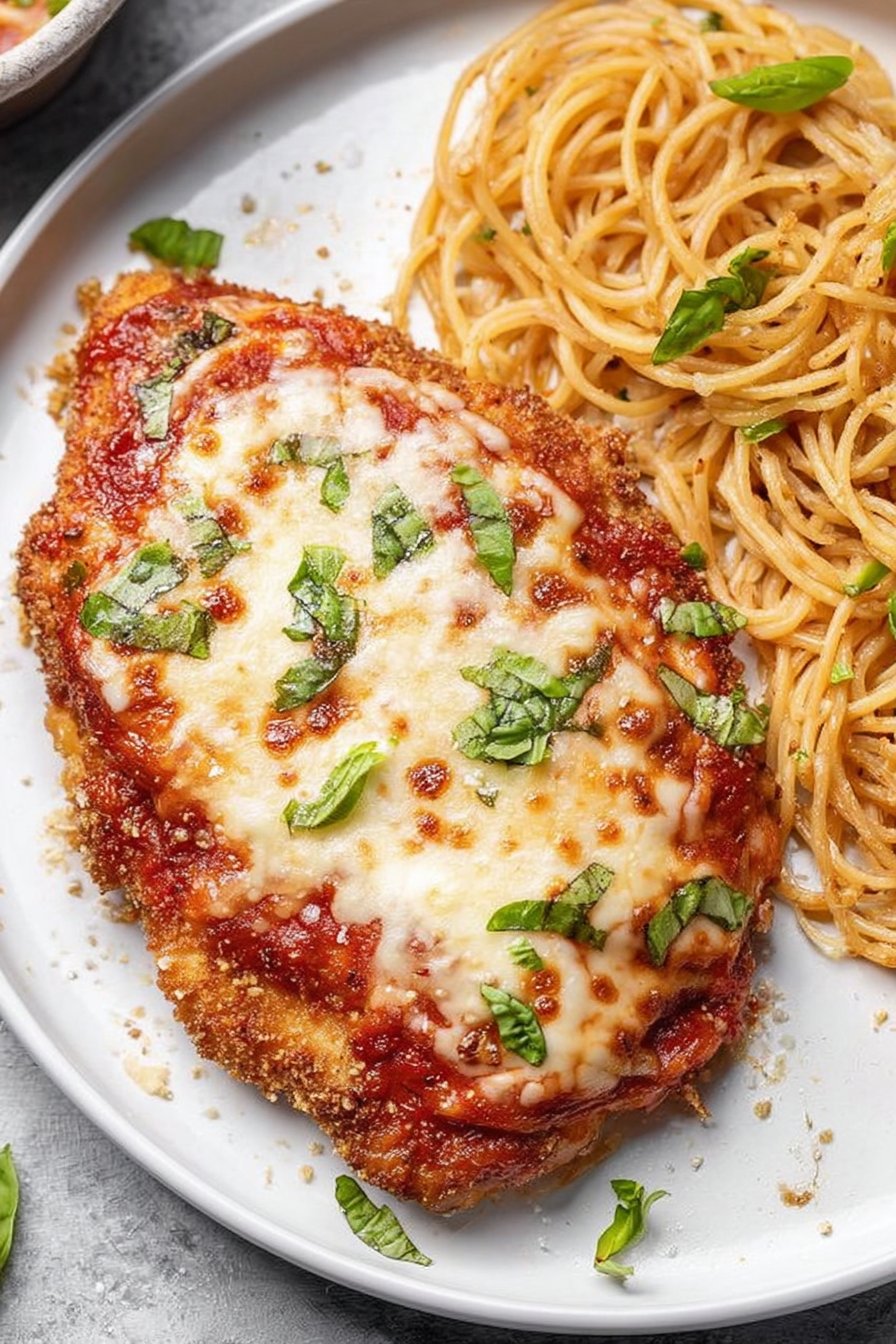 Poulet parmesan sain au four