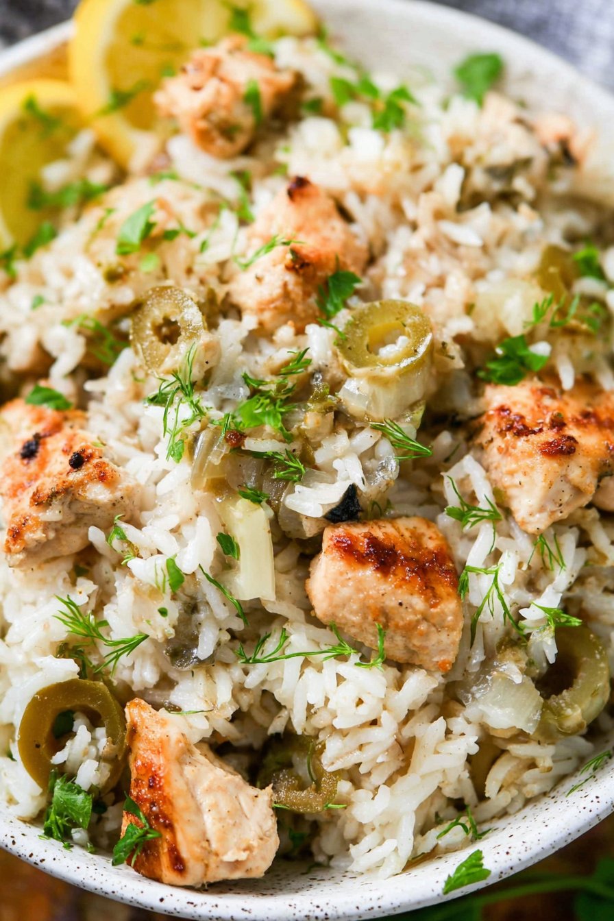 Poulet grec et riz au multicuiseur