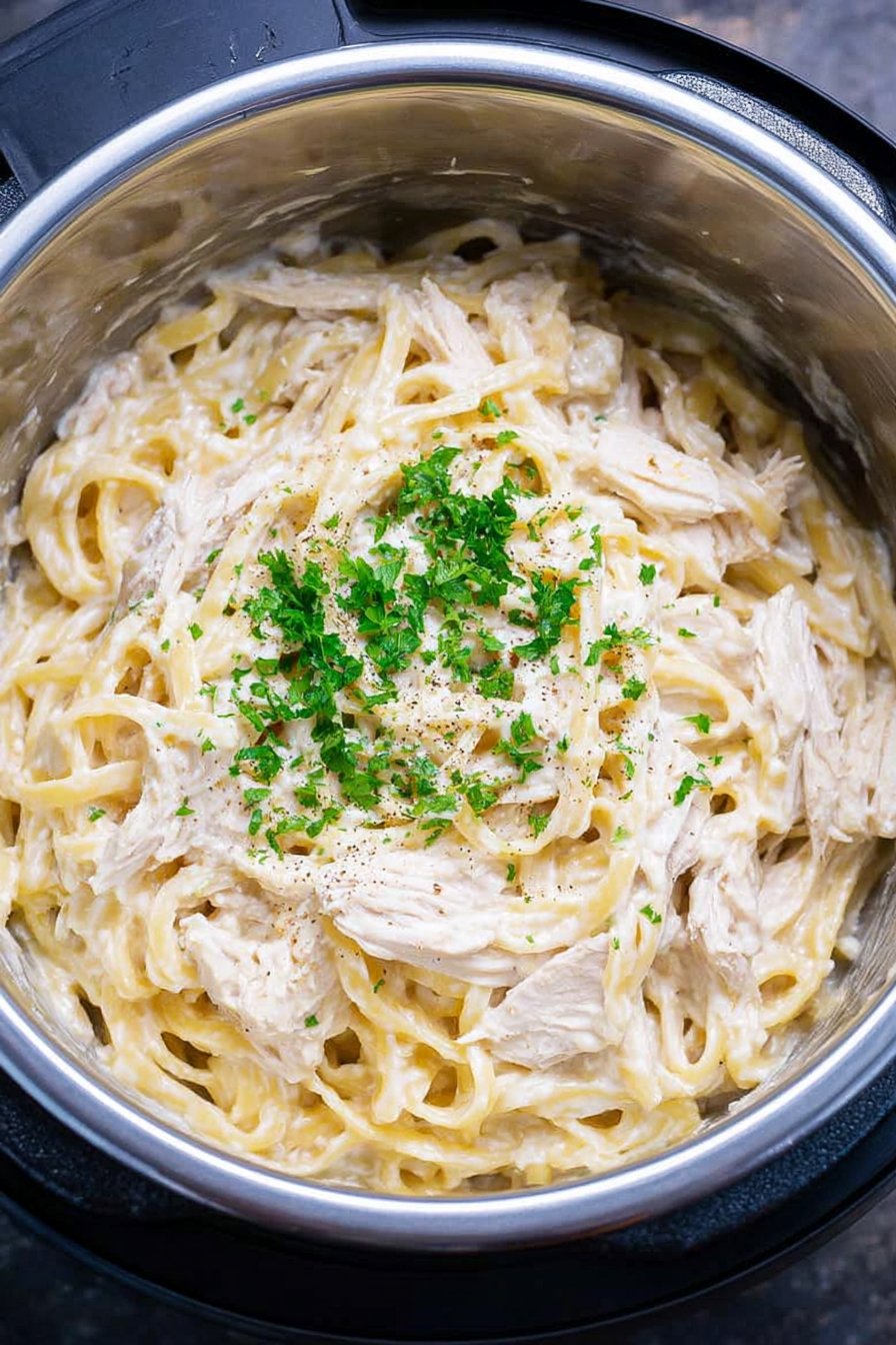 Poulet Alfredo au multicuiseur