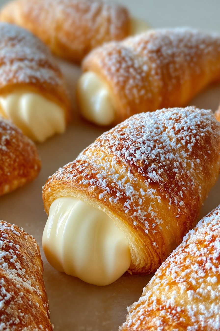croustillants cornets creme vanille