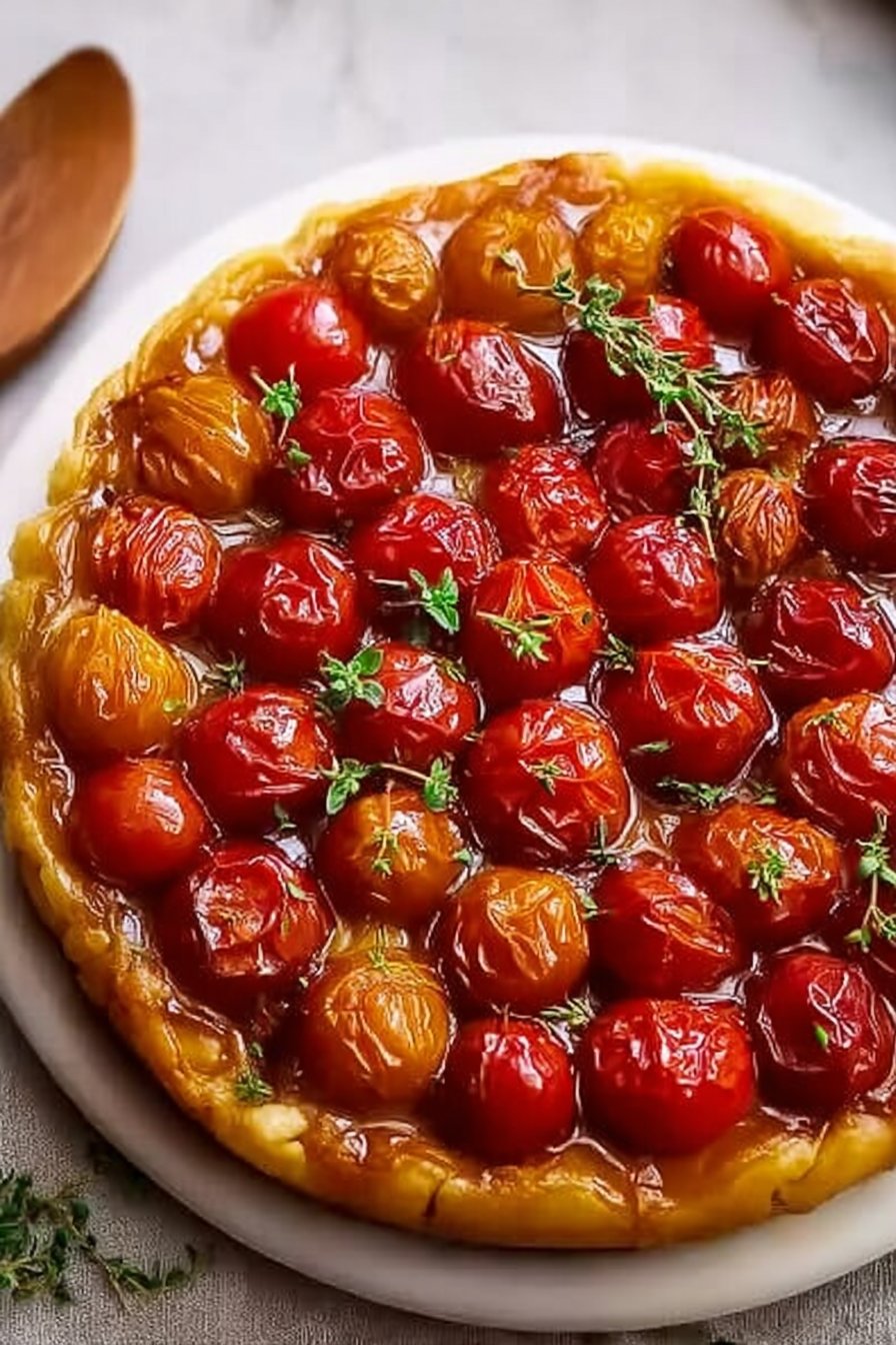 Tarte Tatin aux tomates cerises