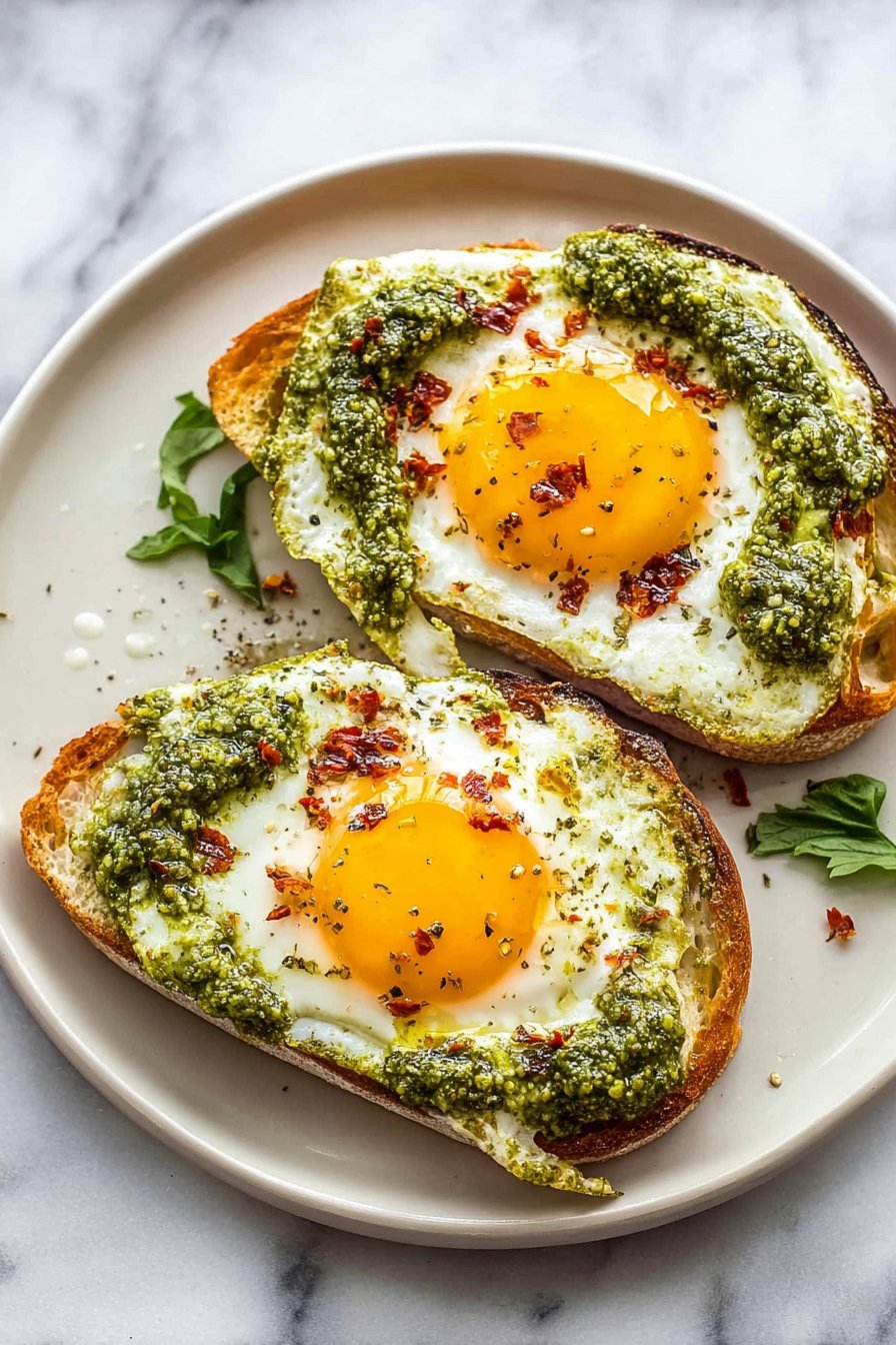 Œufs au pesto