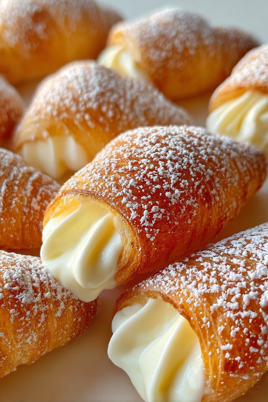 croustillants cornets creme vanille