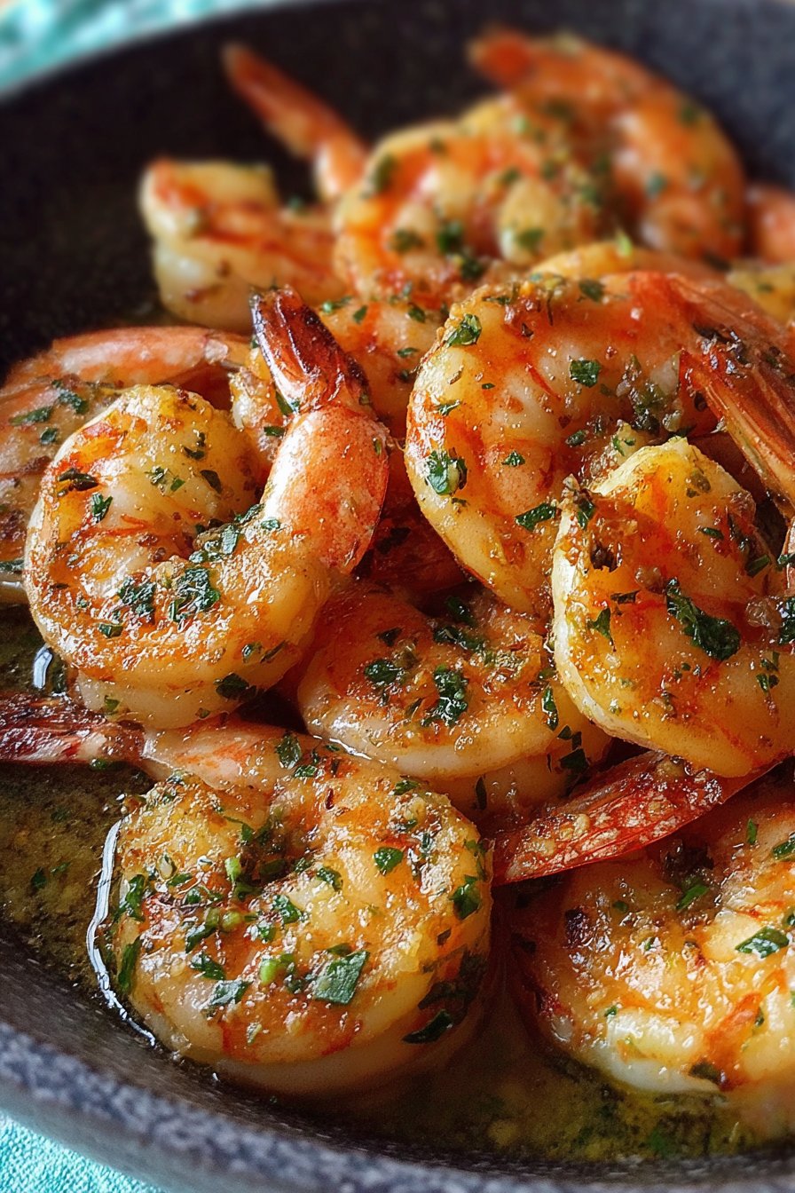 crevettes beurre ail