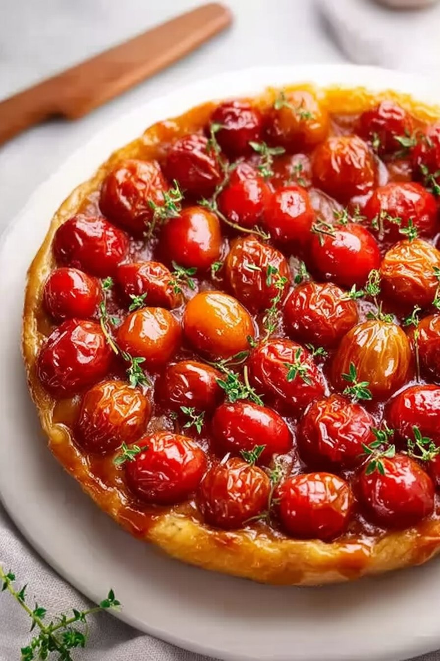 Tarte Tatin aux tomates cerises