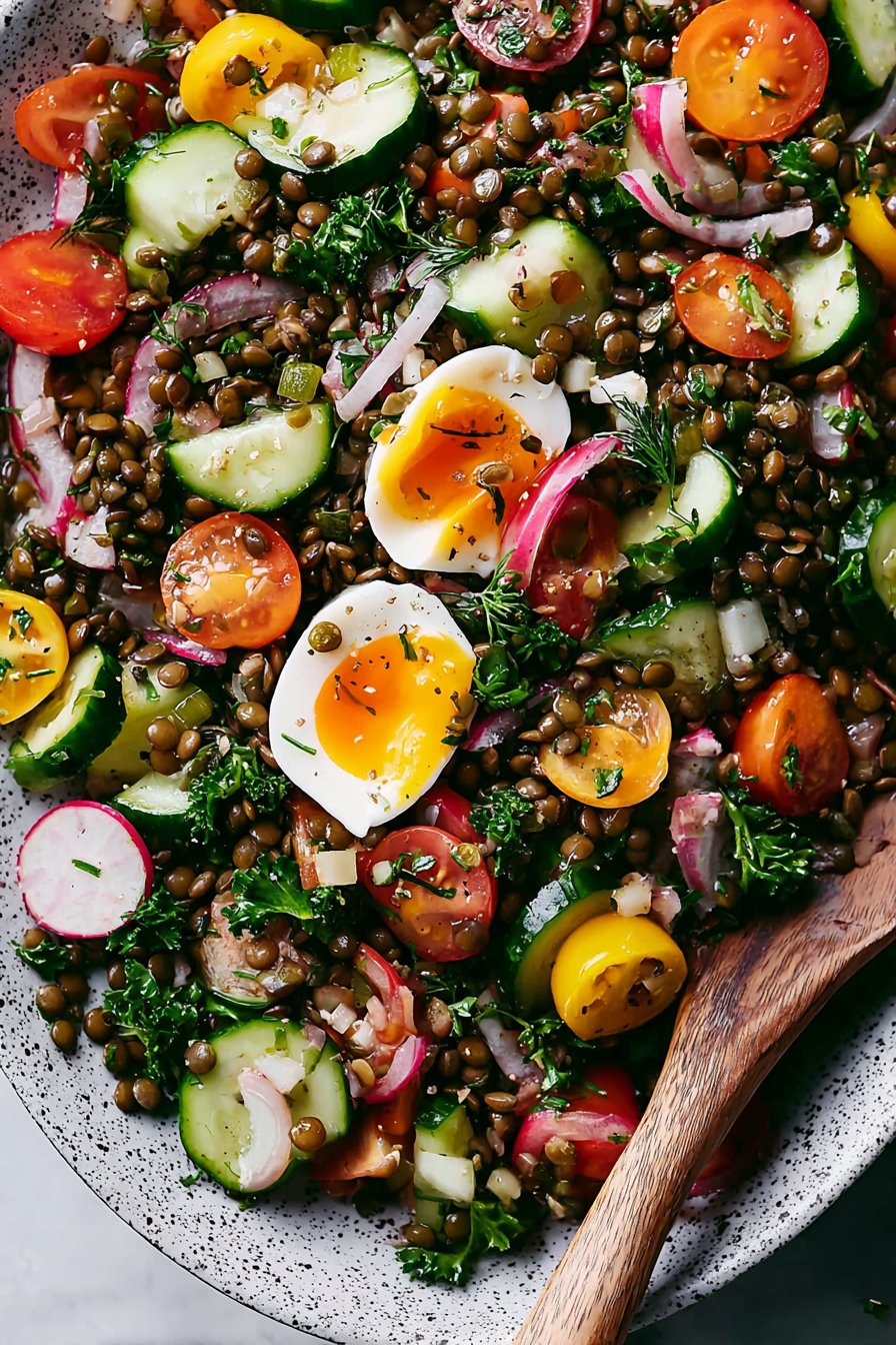 salade de lentilles