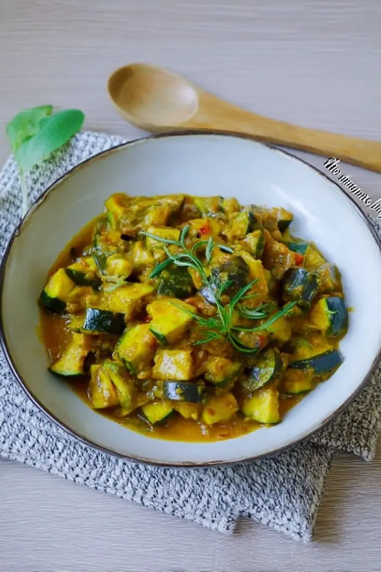 Curry d’aubergine et courgette