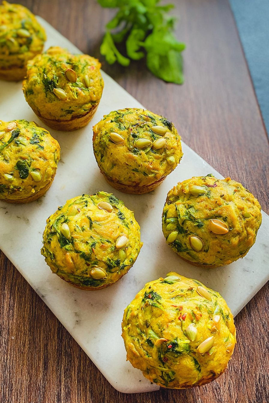 Muffin de chou kale au curry