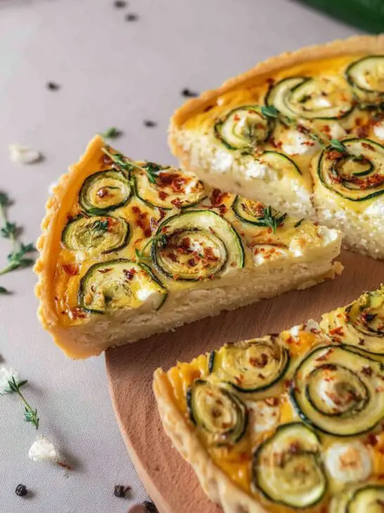 Quiche aux courgettes et feta