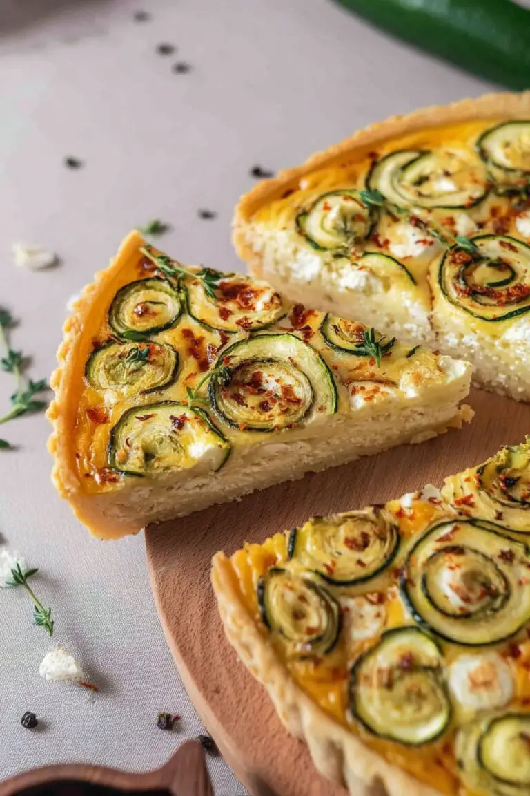 Quiche aux courgettes et feta