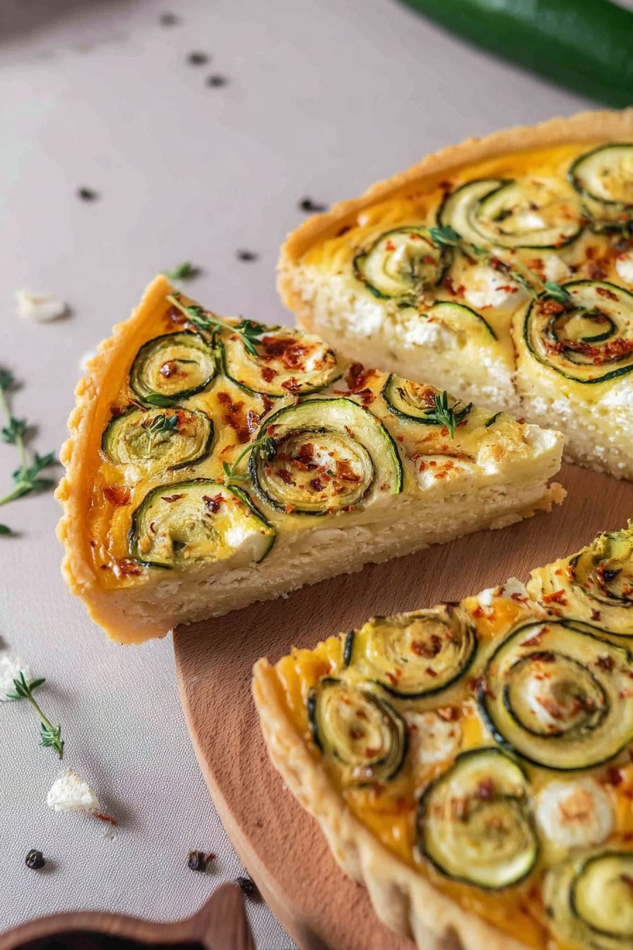 Quiche aux courgettes et feta