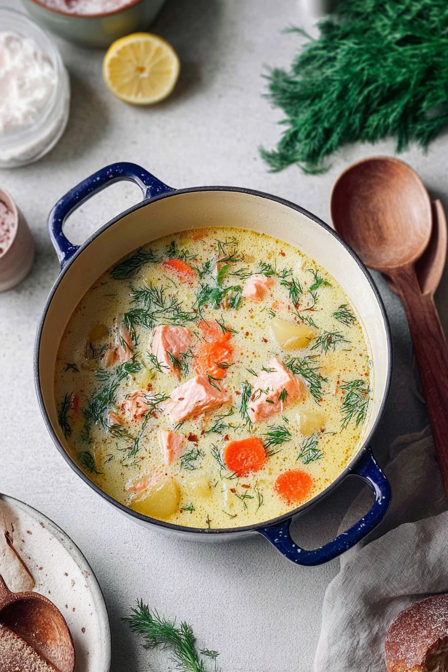 Soupe de saumon à la finlandaise (Lohikeitto)