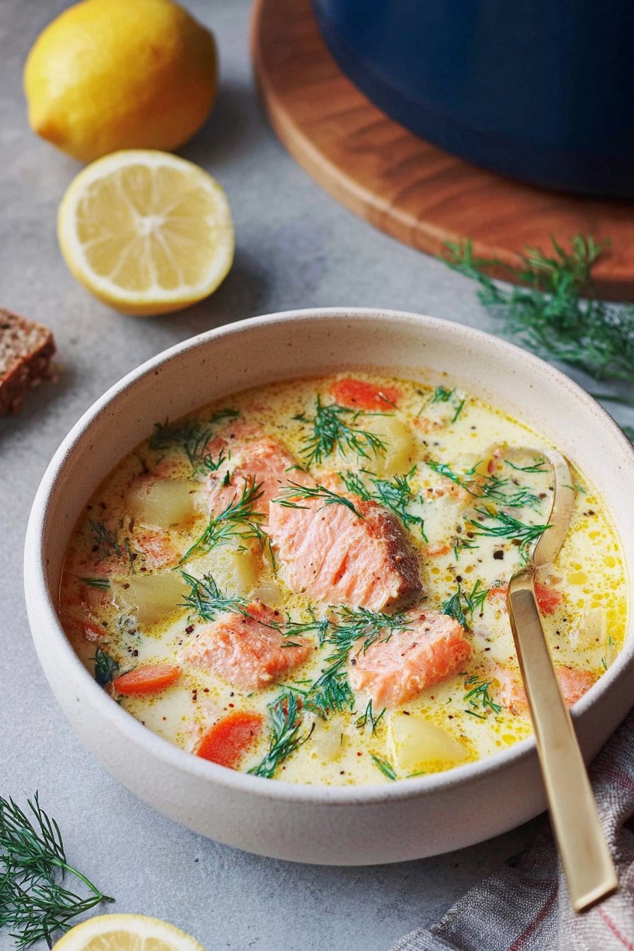 Soupe de saumon à la finlandaise (Lohikeitto)
