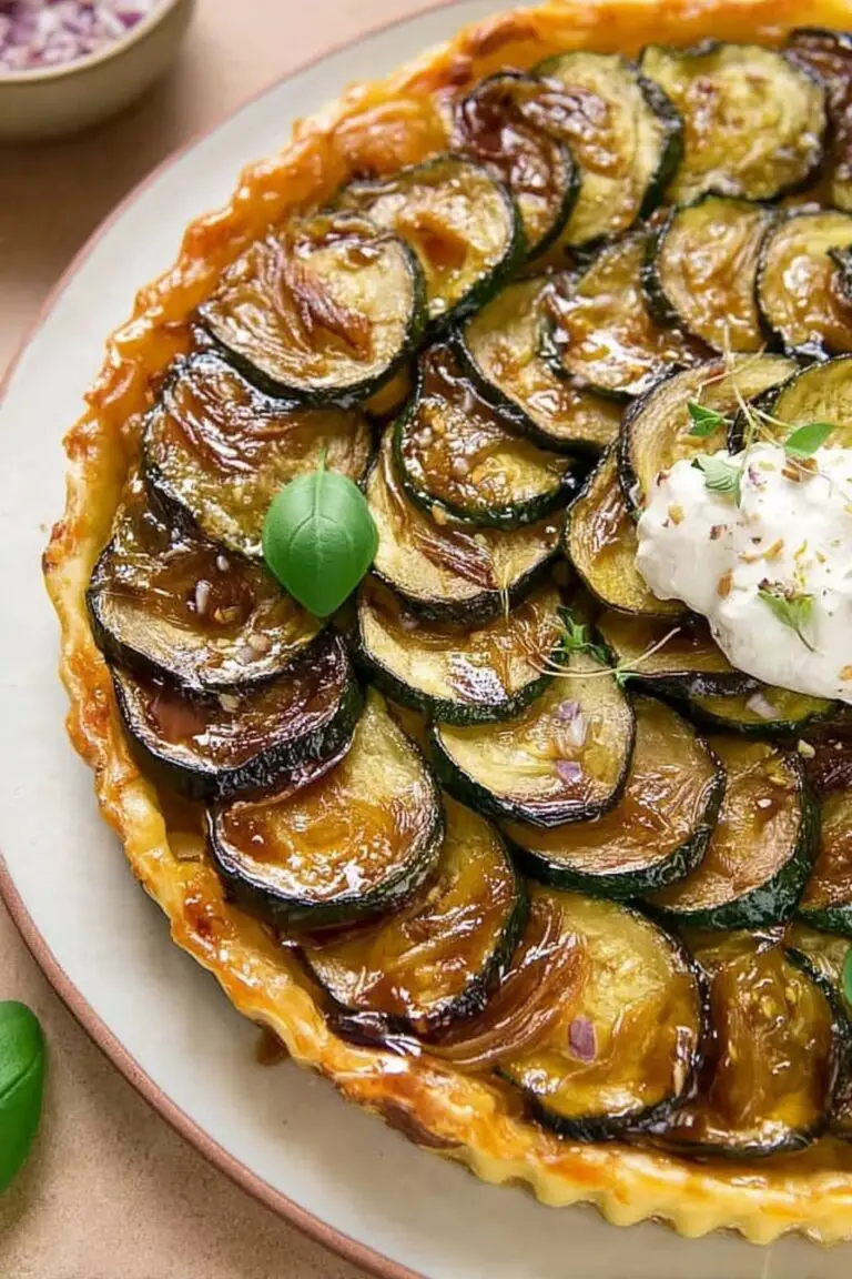 Tarte Tatin de courgettes