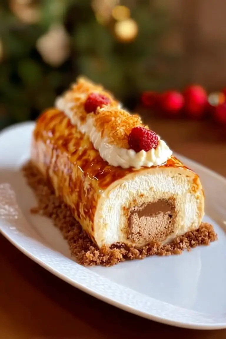 Bûche façon Crème Brûlée