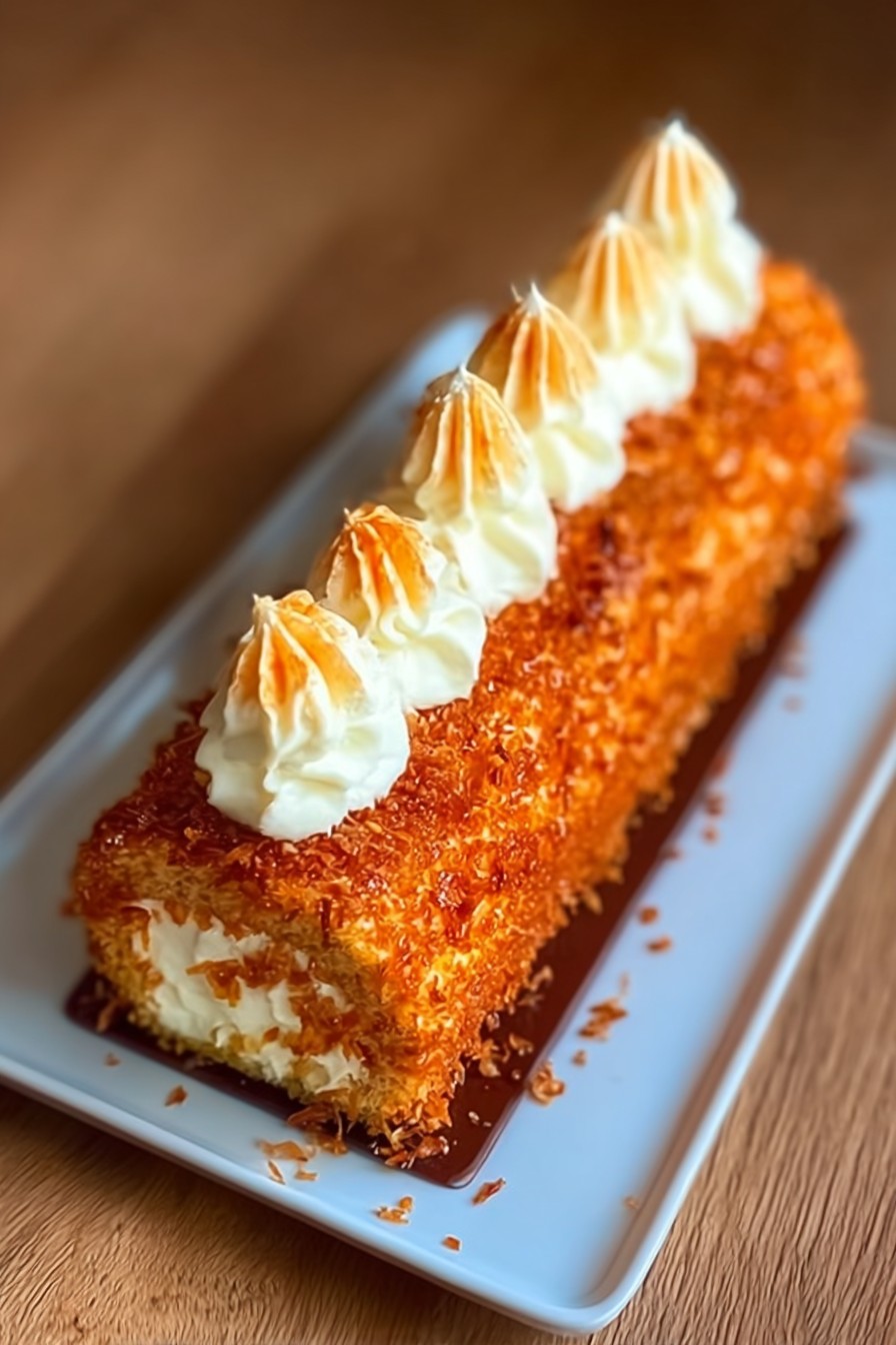 Bûche façon Crème Brûlée