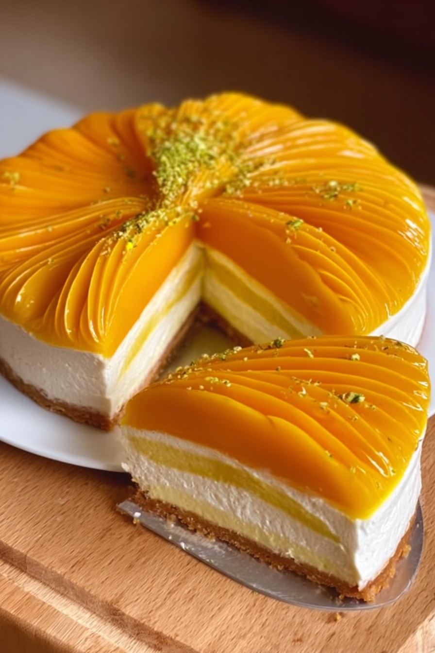 Cheesecake Mangue, Coco, Citron Vert