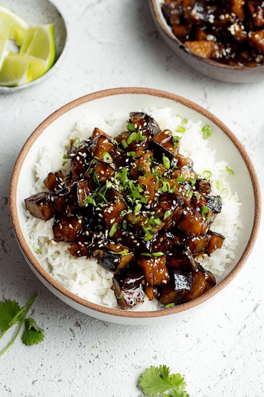 Aubergine Teriyaki