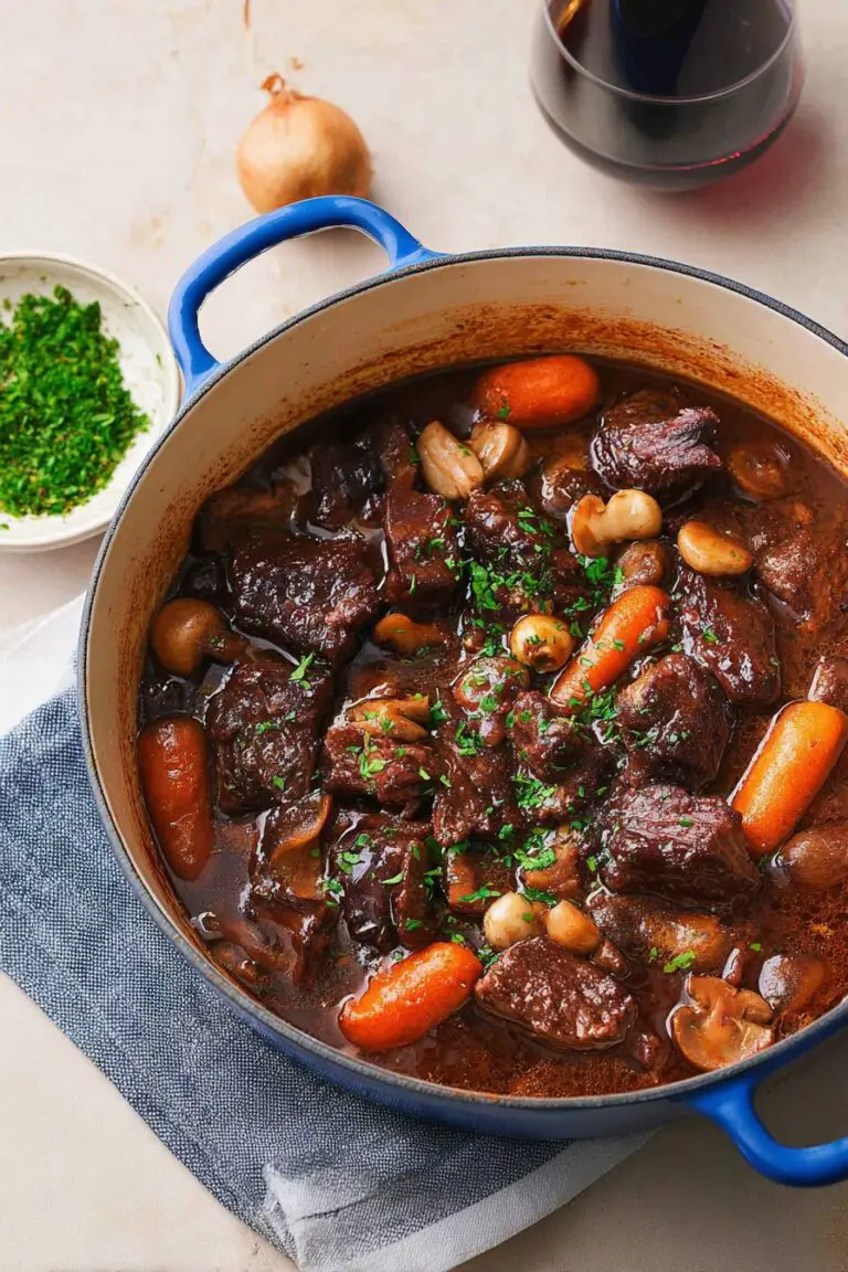 Bœuf Bourguignon au four
