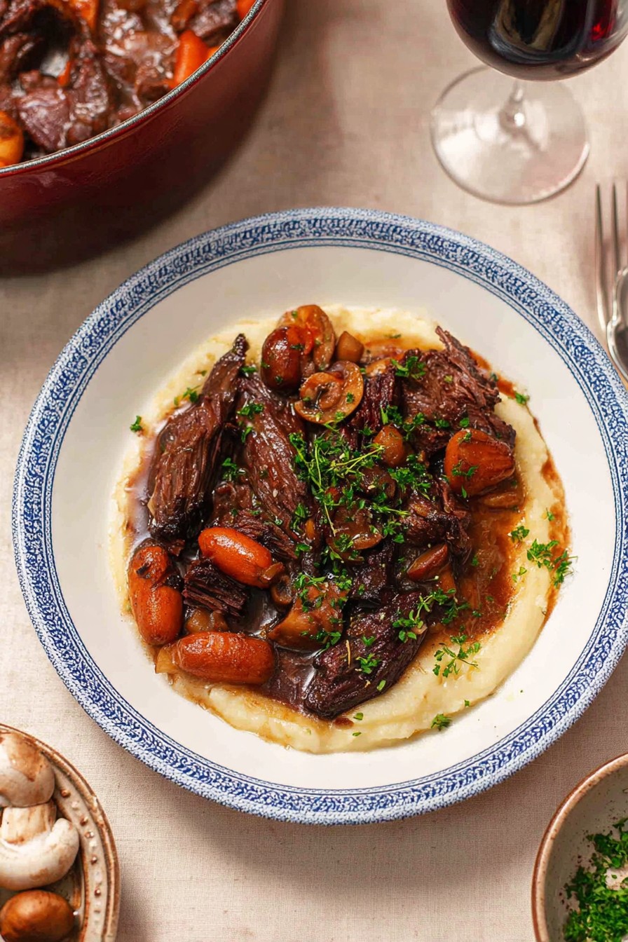 Bœuf Bourguignon au four