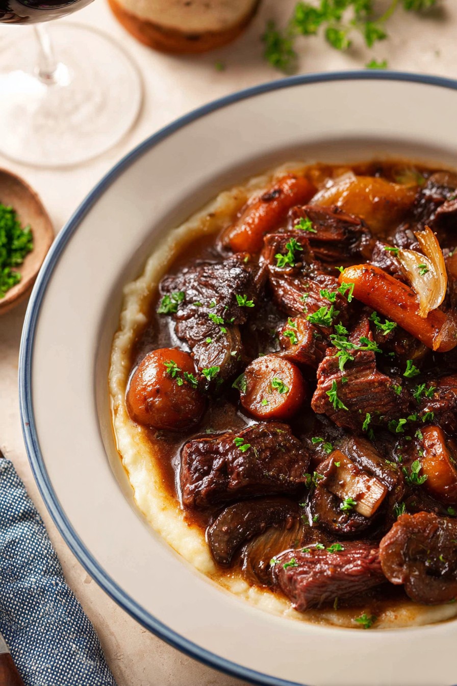 Bœuf Bourguignon au four