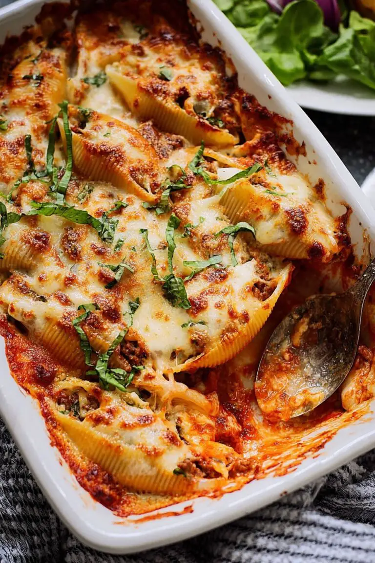 Coquilles Géantes Farcies au Bœuf