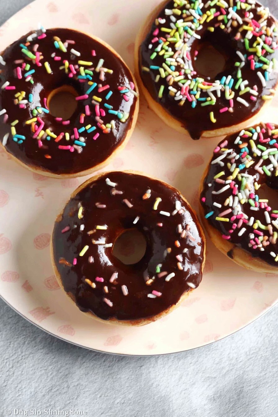 Donuts américains au chocolat