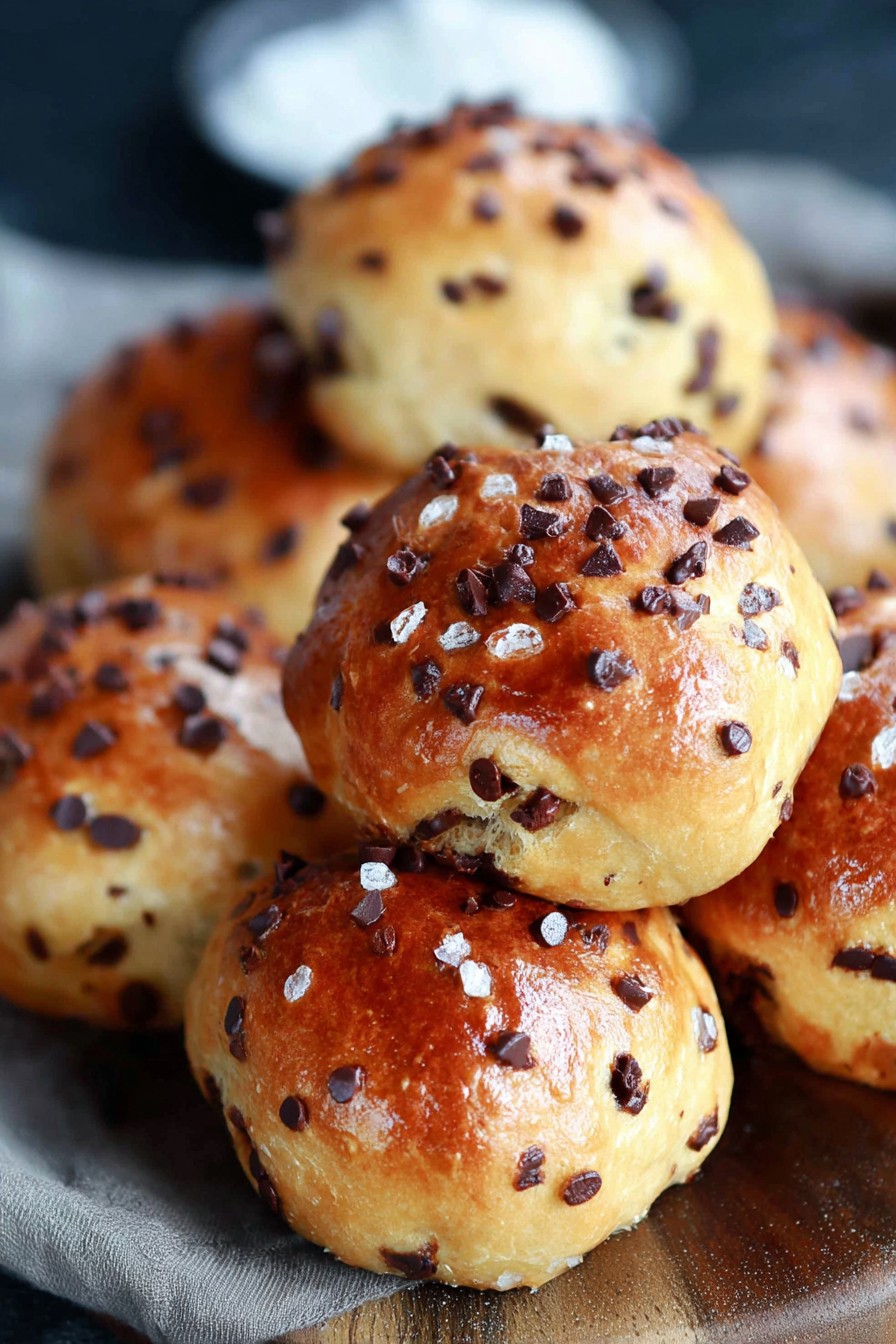 Petites brioches aux pépites de chocolat