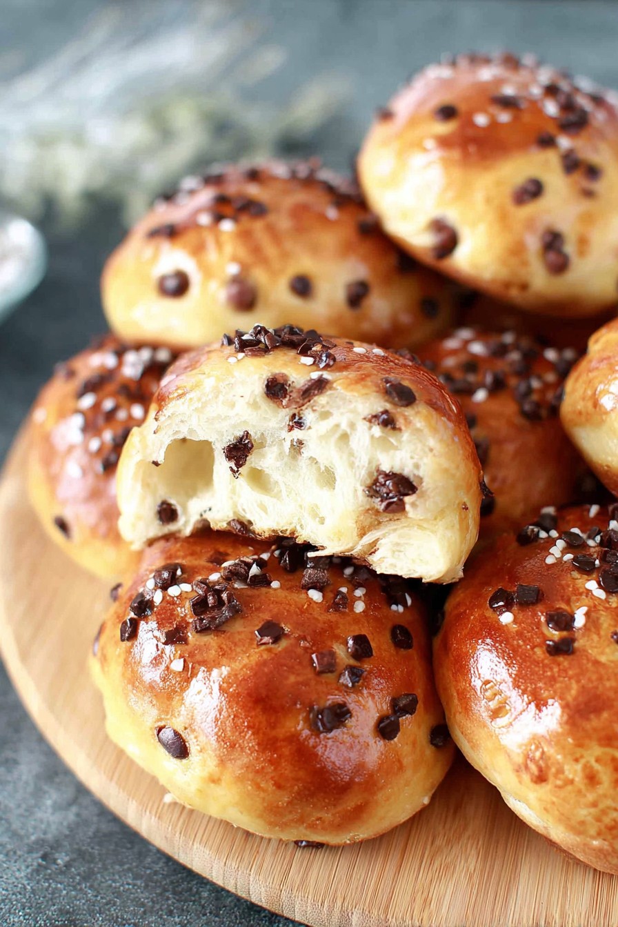 Petites brioches aux pépites de chocolat