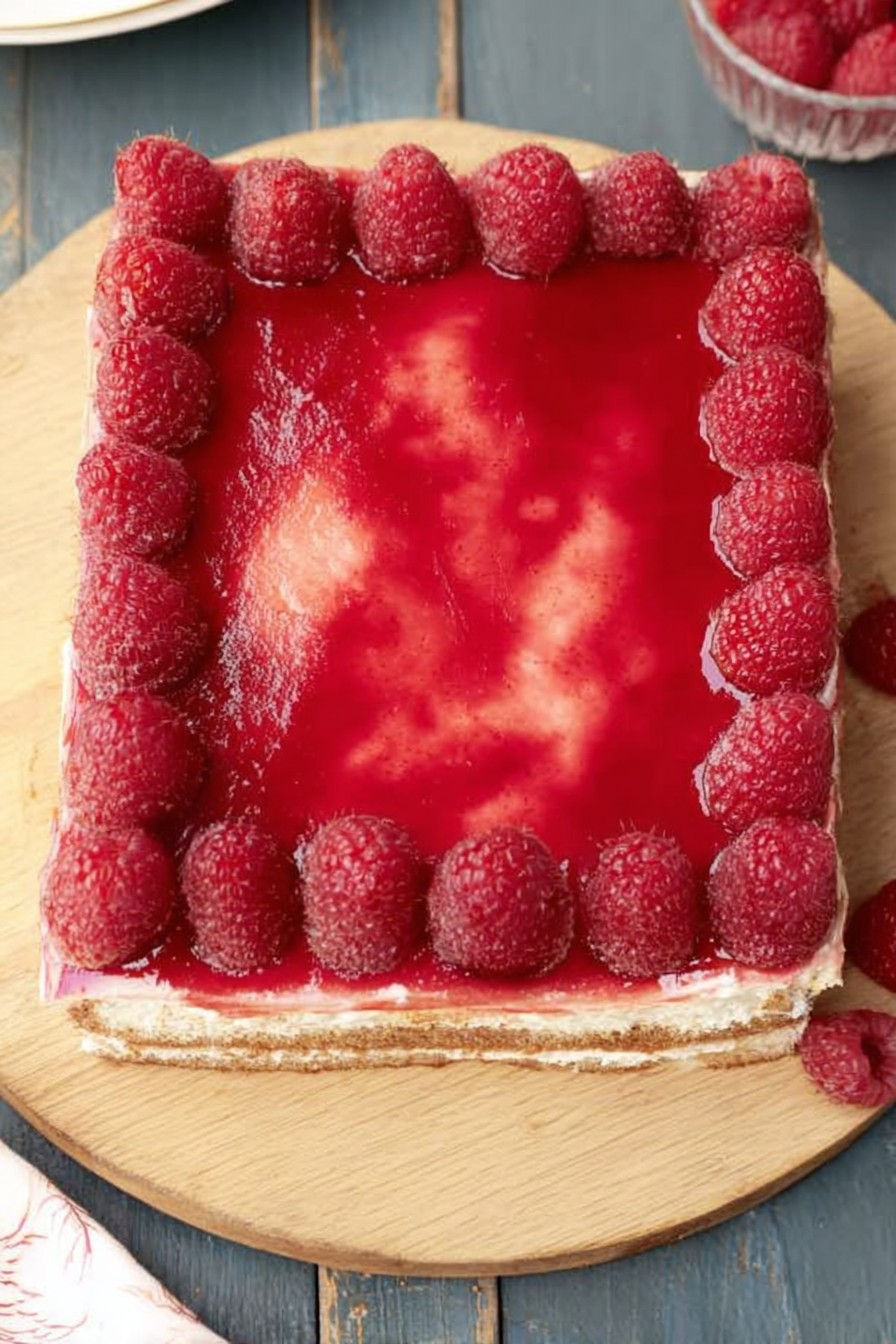 Tiramisu aux framboises