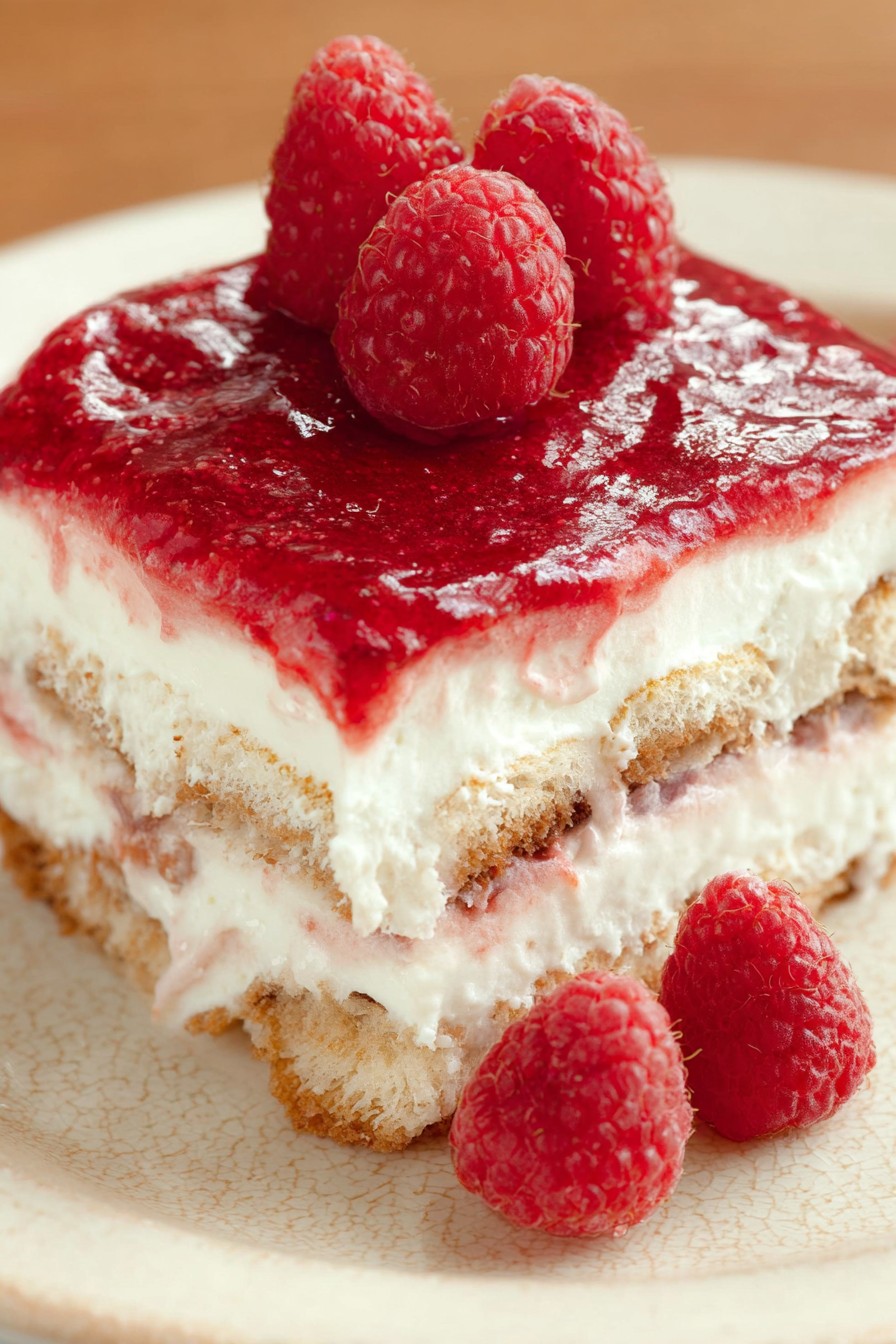 Tiramisu aux framboises